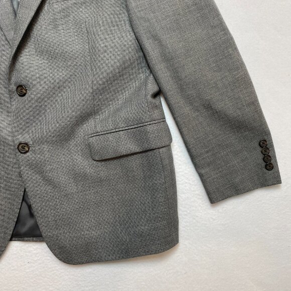Lauren Ralph Lauren Blazer Men's 42S Gray Nail Head Sport Coat 2 Button Jacket - Picture 3 of 15